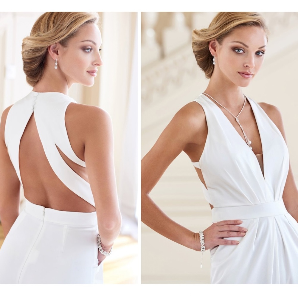 Enchanting by Mon Cheri Bridal Wedding Jumpsuit Dress